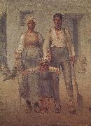 Jean Francois Millet Peasant family oil